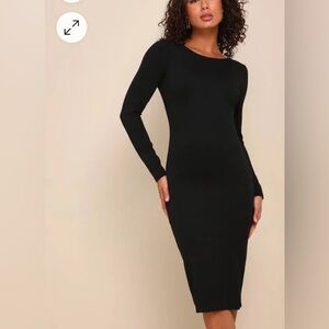 Lulu’s Va Va Voom Black Backless Midi Dress Size X-Small